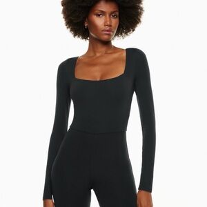 Aritzia Black Long Sleeve Bodysuit